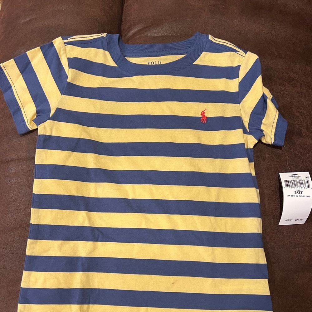 Toddler Polo Classic Shirt Yellow/Blue
